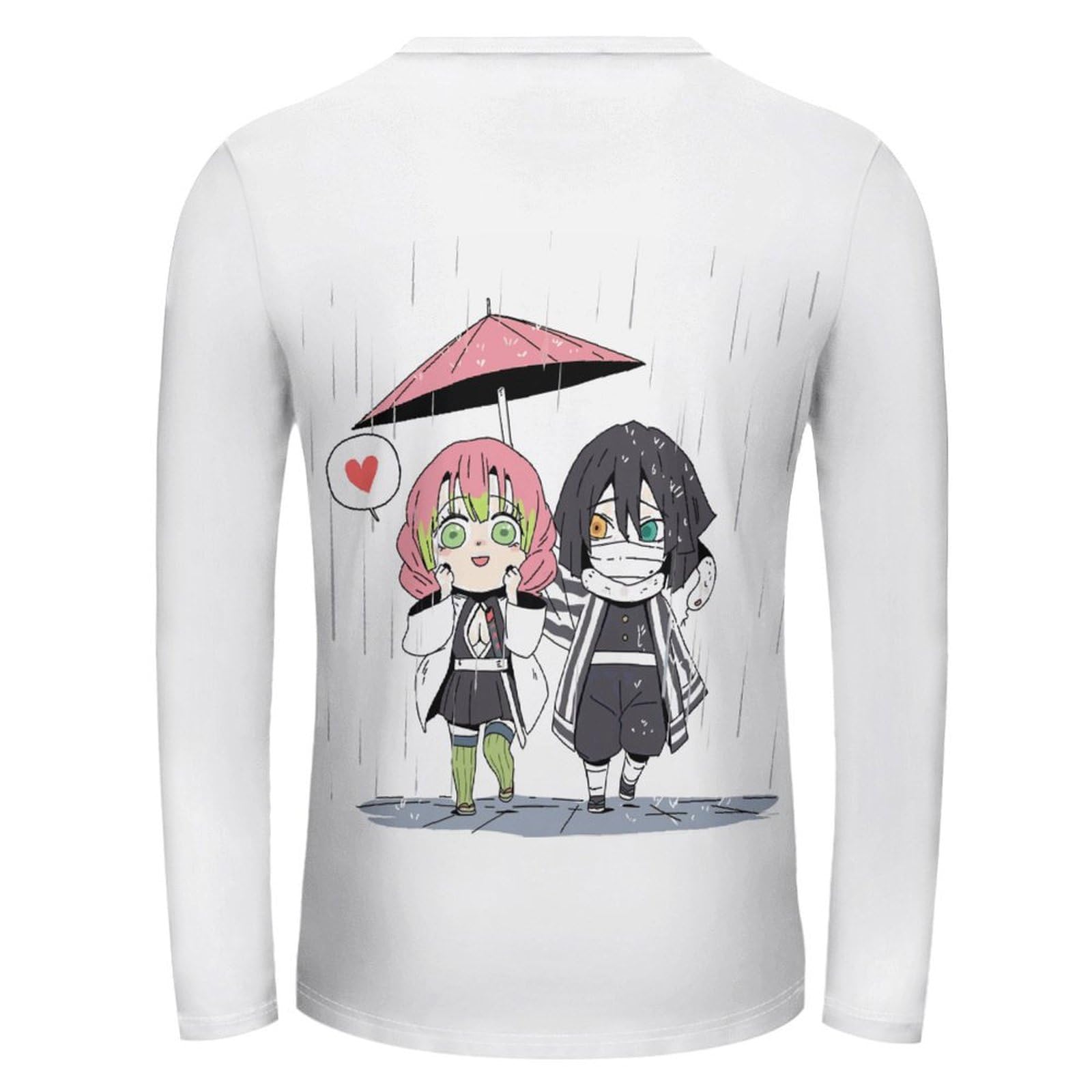 Amazon.co.jp: メンズ 長袖tシャツ 鬼滅の刃 甘露寺 蜜璃 伊黒 小芭内